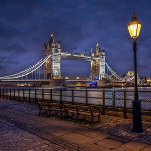 Tower Bridge London, Canvas décor, Metal Print, paper print, scenery, England