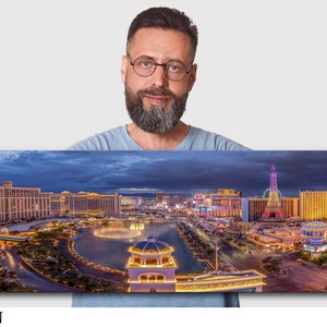 Best Skyline View of Las Vegas Strip , Canvas décor, Metal Print, paper print, Cityscape, Sin City
