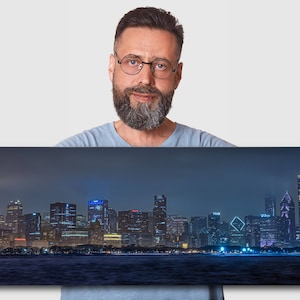 Chicago Skyline on Canvas, Large Wall Art, Chicago Print, Chicago art, Chicago  Photo, Chicago Canvas, Panoramic, Chicago Sunset