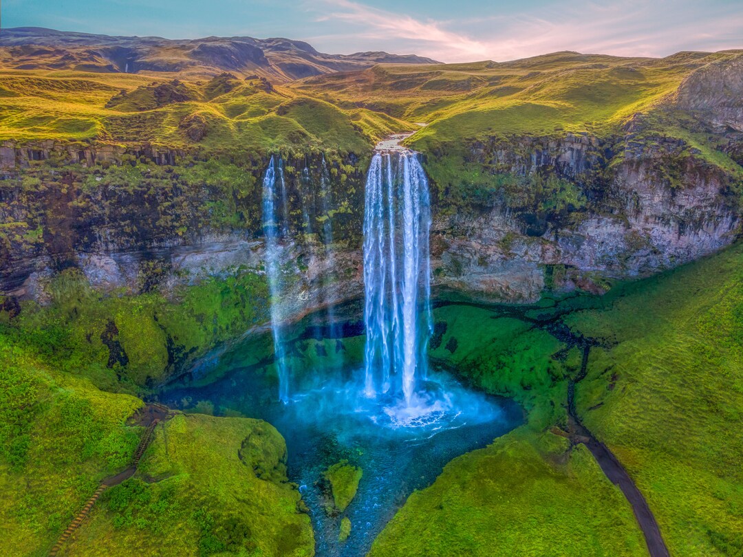 Seljalandsfoss Waterfall, Canvas Decor, Metal Print, Paper Print ...
