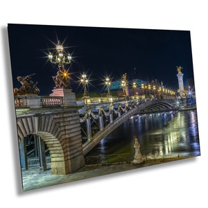 Pont Alexandre III Paris, Canvas Wall Art, Canvas Print, Wall Art Paris France Painting Canvas Painting