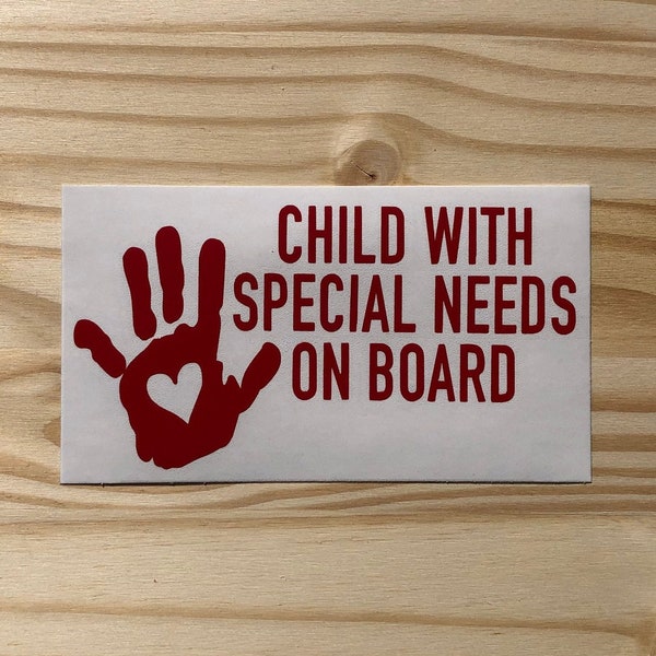 Special Needs Child On Board Vinyl Decal, Precious Cargo Bumper Sticker, Safety and Support Bumper Sticker, Awareness Decals