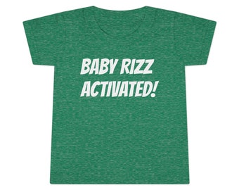 Baby Rizz Kleinkind-T-Shirt Baby Rizz Activated Rizz Up the Parents Tee Neu