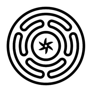 Hekate Symbol Vinyl Decal, Bumper Sticker, Stickers, Journals, Laptops, Divine Feminine, Divine Goddess, Metaphysical Decals, Altar Decor