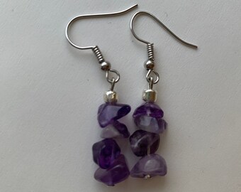 Amethyst Stone Earring