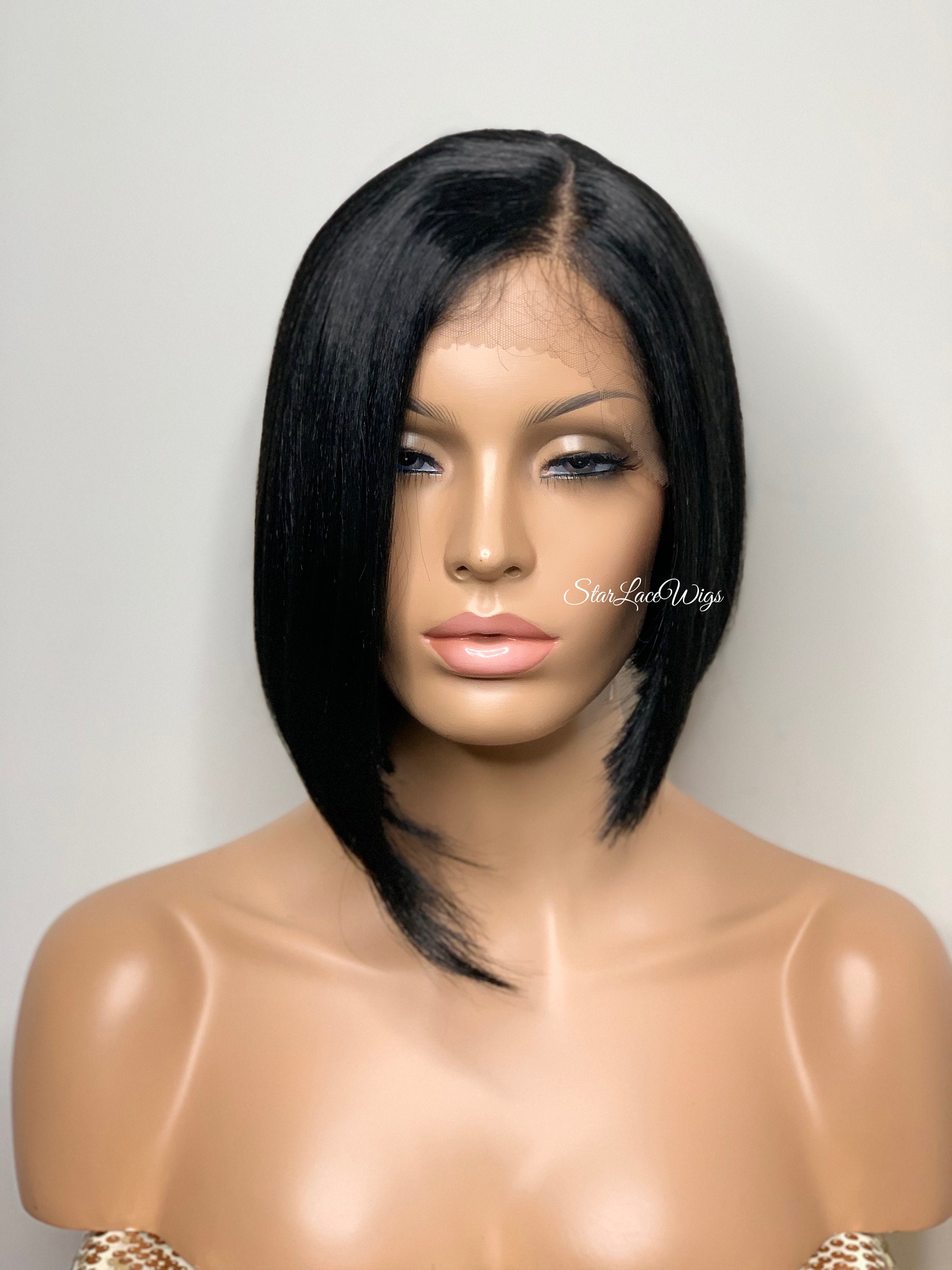 Black lace bobs discount
