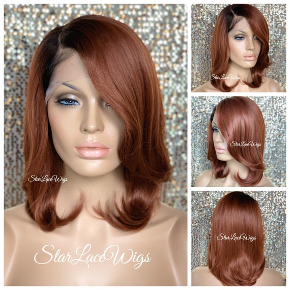 Natural Straight Red Lace Front Wig Heat Resistant Lace Front Wigs