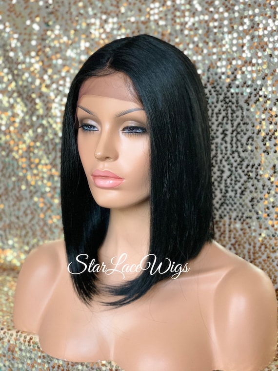 Black bob wig uk hot sale