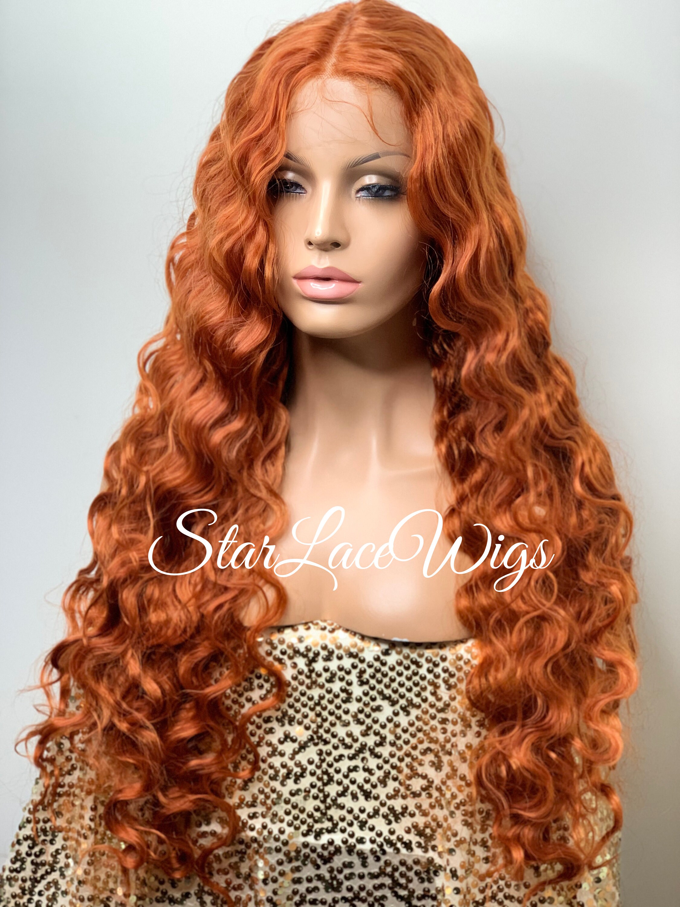 High quality orange wig hot sale