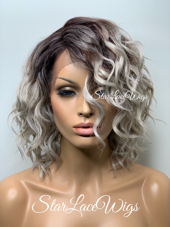 Silver Cast Wig Wigs Female Silver Cast Wig Wigs Female