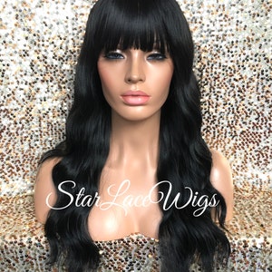 Short Natural Black Hair Wig with Bangs – Viki