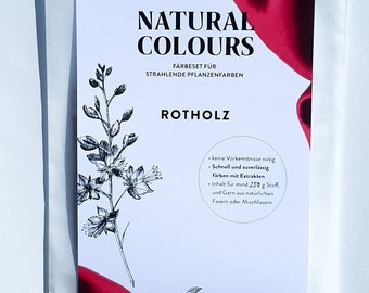 Dyeing set for natural dyeing with ROTHOLZ plants for all natural fabrics / yarns, DYE-KIT simple & quick, plant color for beginners
