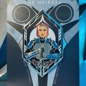 The Heiress of Mandalore - Bo-Katan Kryze hard enamel pin Star Wars collectible the Mandalorian beskar Darksaber