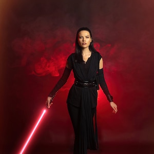 Darth Rey Dark Side Sith Star Wars Lichtschwert Cosplay Poster Druck
