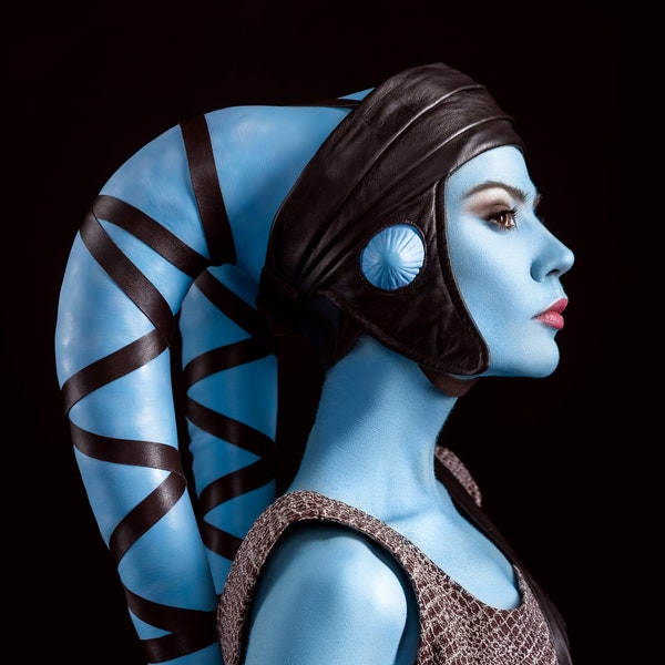 Aayla Secura poster print Star Wars Jedi Twi'lek Clone Wars fashion style blue lekku