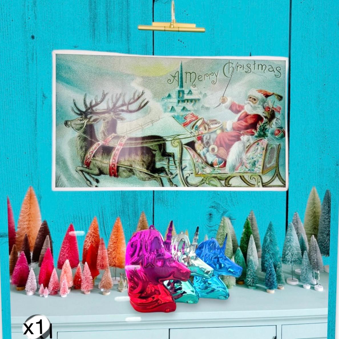 ユニコーンオーナメント - プレキシガラスミラー オンブレレインボー