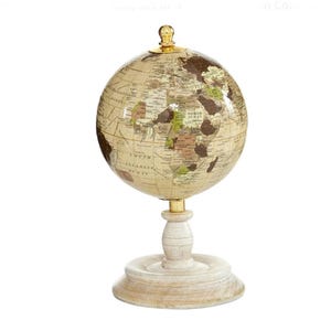 Petit globe - bureau steampunk Amérique de la terre, voyage, matériel de restauration léger
