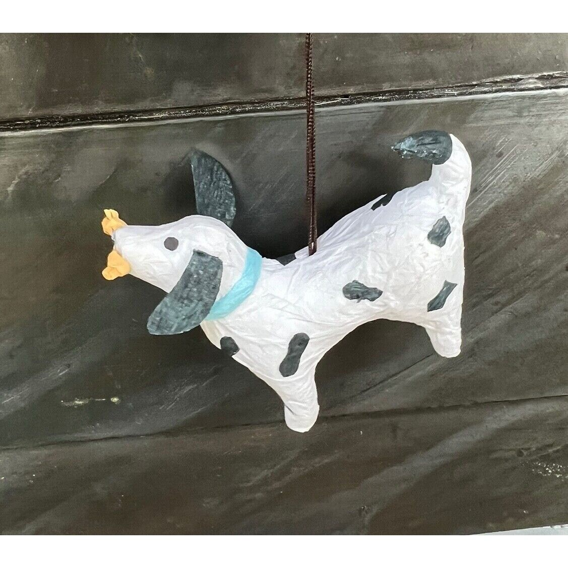 Dalmatian Dog Ornament Papier-mache Lightweight Paper Craft Disney ...