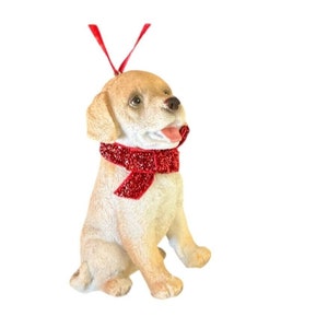 Labrador Dog Ornament - Resin Animal Doll House Accessory Barbie Pet Lab Puppy