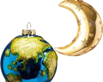 ROWE Pottery クリスマスコレクション　オーナメント　地球儀 地球儀 子供 プレゼント 入学祝い 自由研究 小学生 子供用 学習 クリスマス