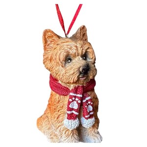 Terrier Dog Ornament - Resin Animal Pet Doll Scenery Birthday Decoration Gift