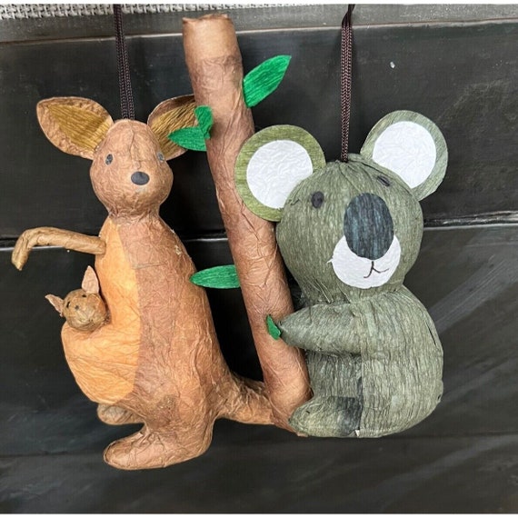 Koala Bear Ornament Papier-mache Kids Animal Paper Lightweight Australia  Zoo 