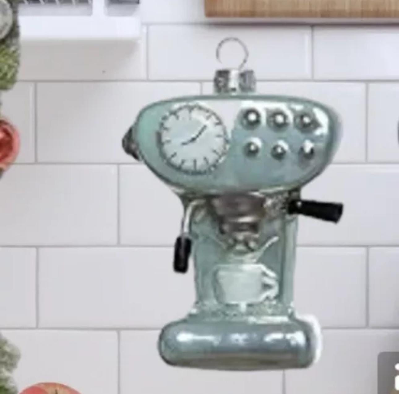 コーヒーエスプレッソマシンガラスオーナメント - illyヴィンテージ