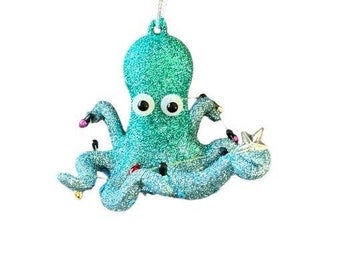 Octopus Ornament - Nautical Ocean Boat Fish Tropical Mermaid Monster Beach Boys