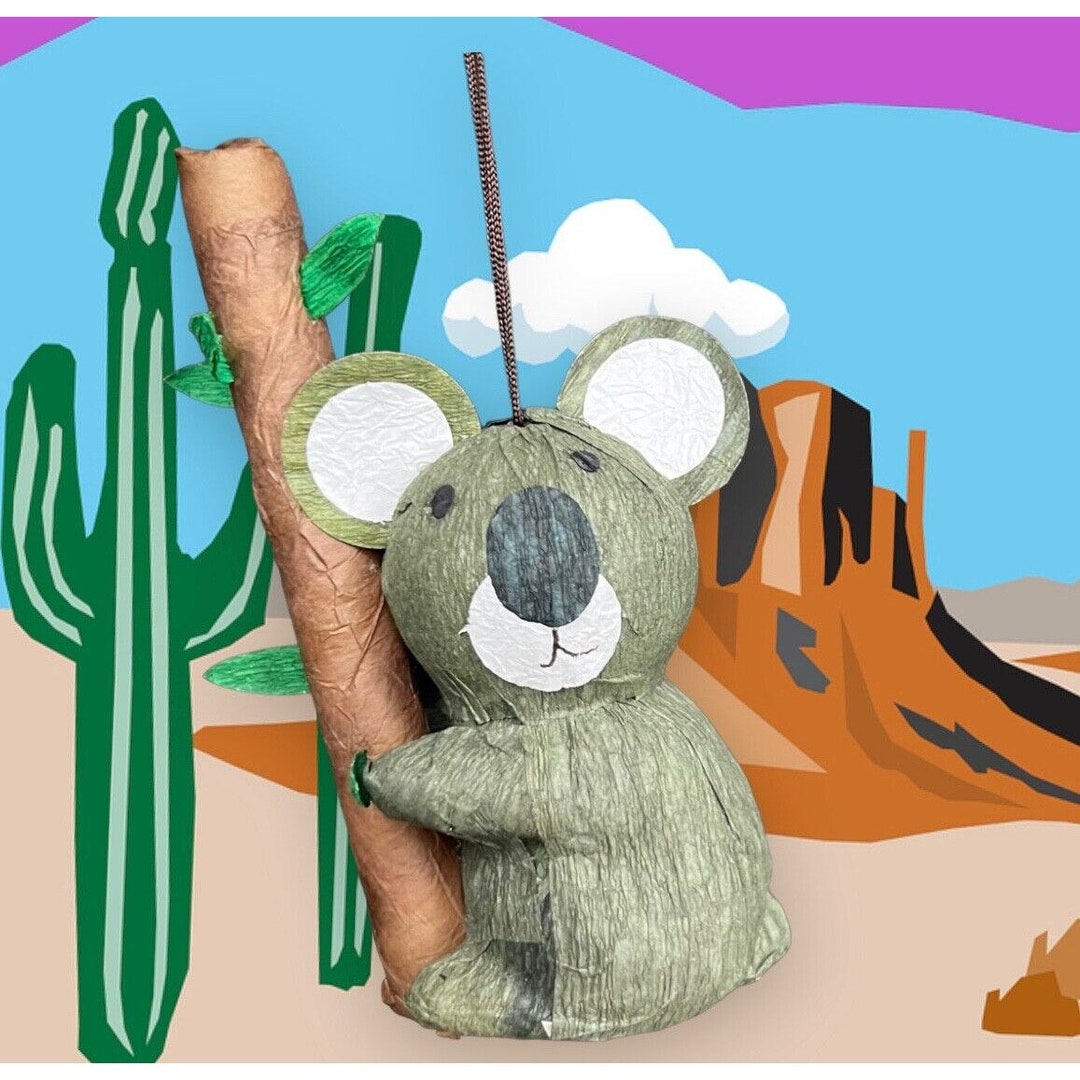 Koala Bear Ornament Papiermache Kids Animal Paper Etsy