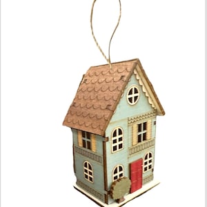 Chalet Rustic Wood House Ornament • Lightweight Cabin Woods Forest Ski Lodge Mountain France Switzerland Christmas Village Fireplace Mantle