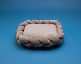Modern minimal orthopedic dog bed / mat, washable and removable bed cover - C BED Velour - Handmade by Mis in Kost