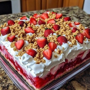 Strawberry Crunch Poke Cake Recipe: Easy Dessert (Digital Download)