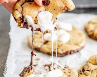 S'mores Cookies Rezept: Karamell-Schokoladen-Marshmallow (Digitaler Download)