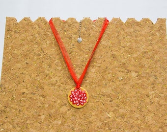 Collier - Tarte aux fraises