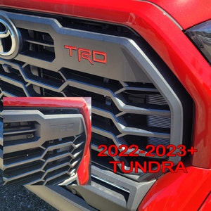 2022, 2023+ TUNDRA TRD GRILLE  3D inserts(Domed not just a sticker)