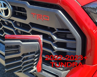 2022, 2023+ TUNDRA TRD GRILLE  3D inserts(Domed not just a sticker)