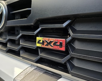 Toyota Tacoma Heritage Tri-Color Grille Badge - 4Runner Tundra Rav4 Emblem