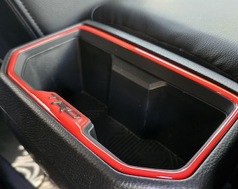 2024-25 Tacoma 4th Gen Rear Center Console Cup Accent Decals (Domed)