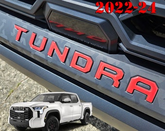 2022, 2023+ Tundra TRD Front BUMPER Letters  3D inserts(Domed not just a sticker)