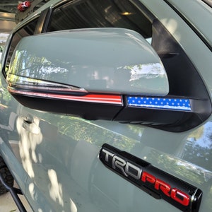 3rd Gen Tacoma Side Mirrors Domed Strips Vintage Pride For (2016-23)(Both Sides)(2pcs Left and Right)