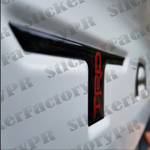 Toyota Tacoma 3D Raised Tailgate letters Overlays Emblem Decal Fits (2016-23)