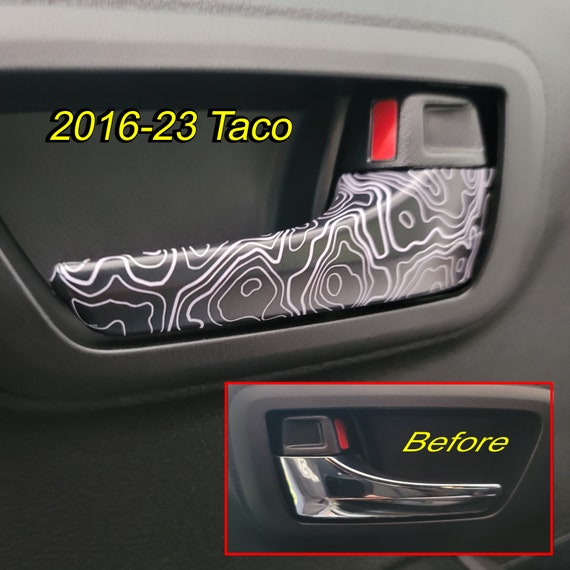 Toyota Tacoma 2016-2023 Inside Door Handles Vinyl Wraps 4 