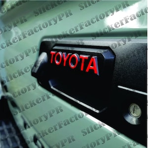 TACOMA 2016-23 Tailgate Handle Letter Domed Overlays - 6-Piece Kit