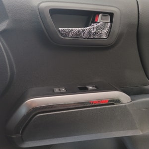Toyota TACOMA 2016-2023 Inside Door Handles Vinyl Wraps (4 pieces Kit)