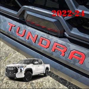 2022, 2023, 2024, 2025+ Tundra TRD Front BUMPER Letters  3D inserts(Domed not just a sticker)