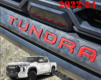 2022, 2023, 2024, 2025+ Tundra TRD Front BUMPER Letters  3D inserts(Domed not just a sticker)