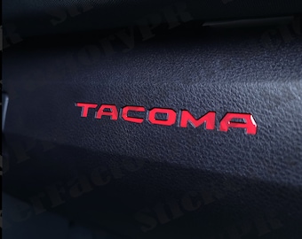 2016-2023 3rd Gen Tacoma Compatible Glovebox/Dash Inlay Domed decal inserts 6- pieces kit
