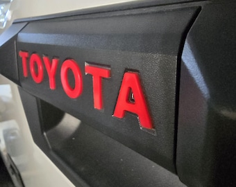 2024-27+ Toyota -4th. Gen Tacoma  Tailgate Handle Letters PLASTIC inserts - 6-Piece Kit
