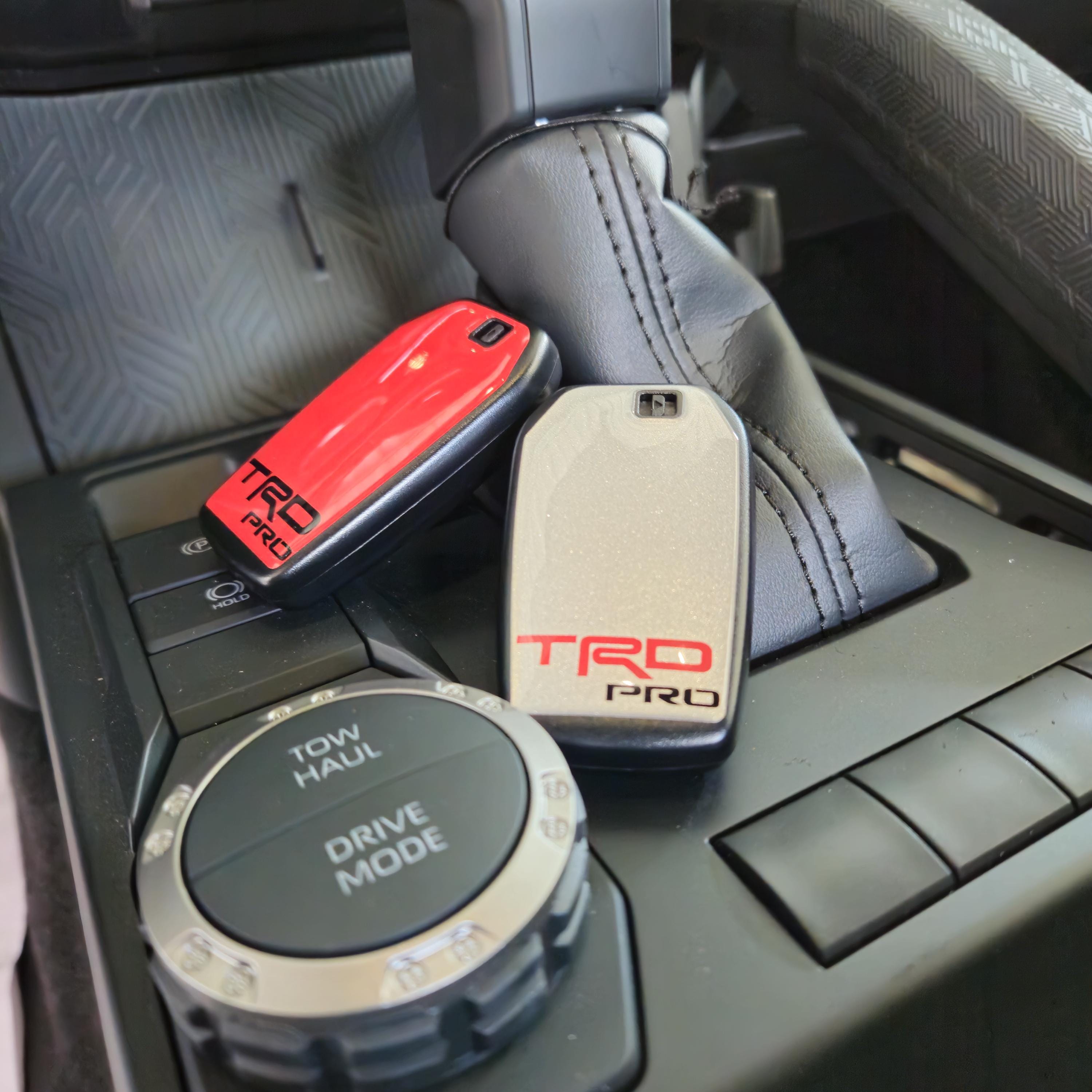 TACOMA 2024-25 Key fob TRD , PRO Domed Raised Decals (1 Pcs. each) compatible with smart key (its not a Key Fob is a overlay decal)