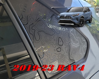 RAV4 Rear SIDE Window Decal Sticker fits 2019-23 (Various Styles).